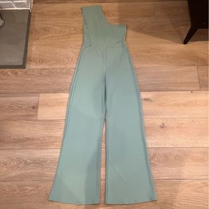 Prettylittlething light green jumpsuit